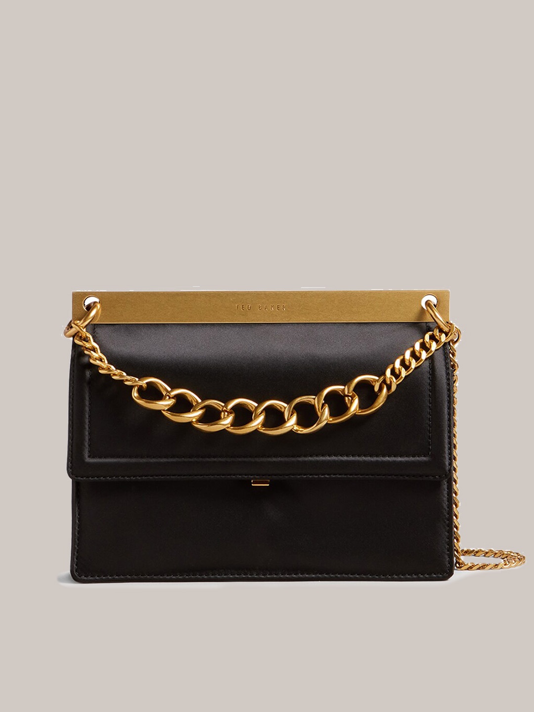 

Ted Baker Women Structured Sling Bag with Tasselled, Black