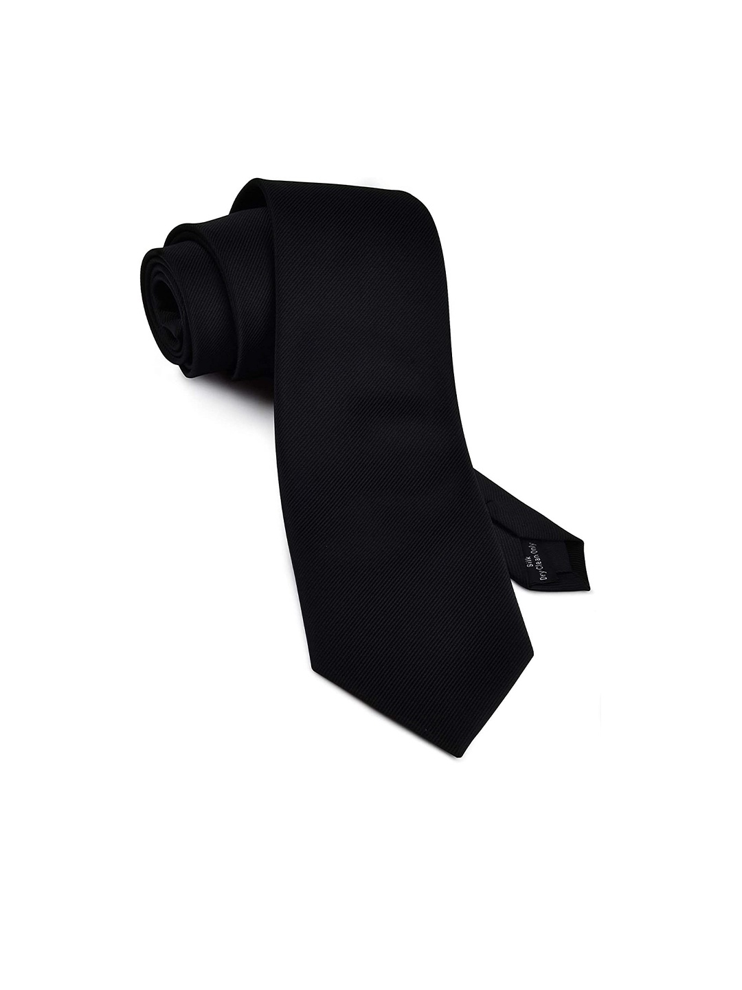 

KAEZRI Men Microfiber Skinny Tie, Black