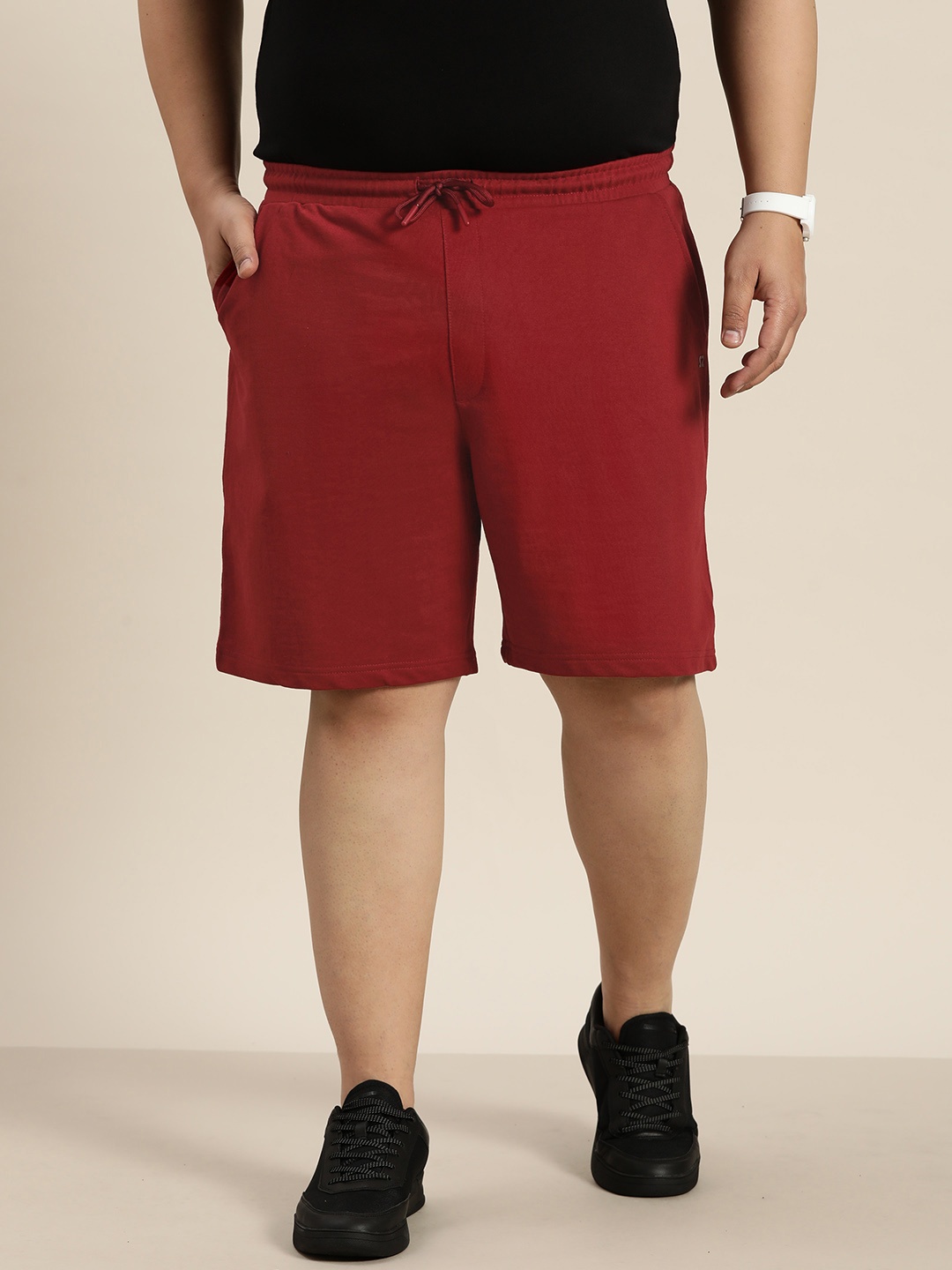 

Sztori Men Plus Size Shorts, Maroon