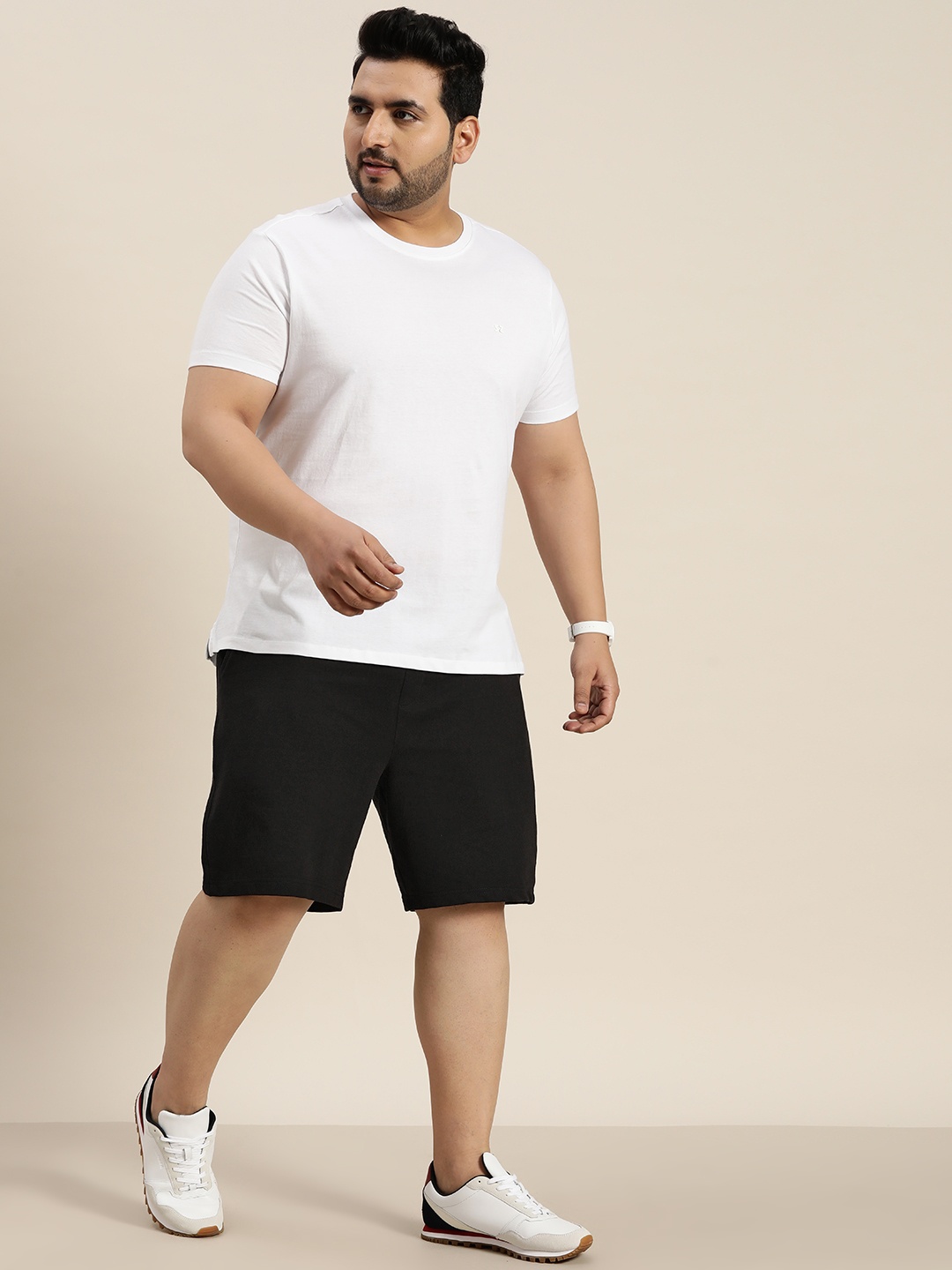 

Sztori Men Plus Size Shorts, Black