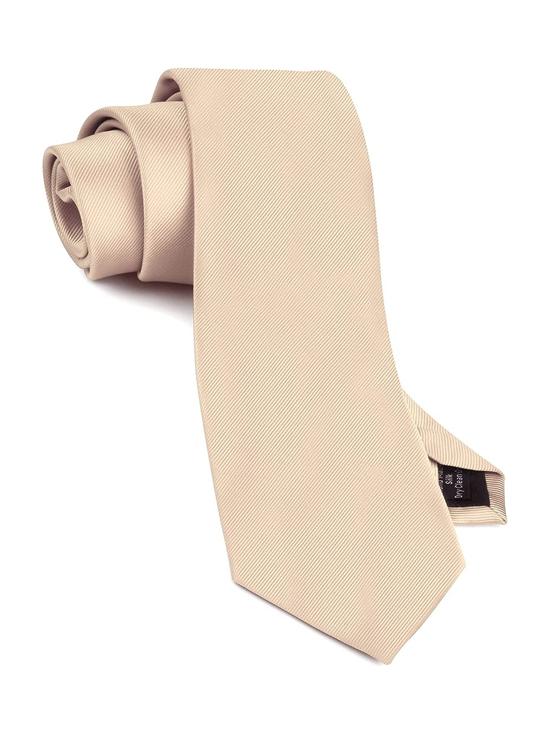 

KAEZRI Men Solid Skinny Tie, Champagne