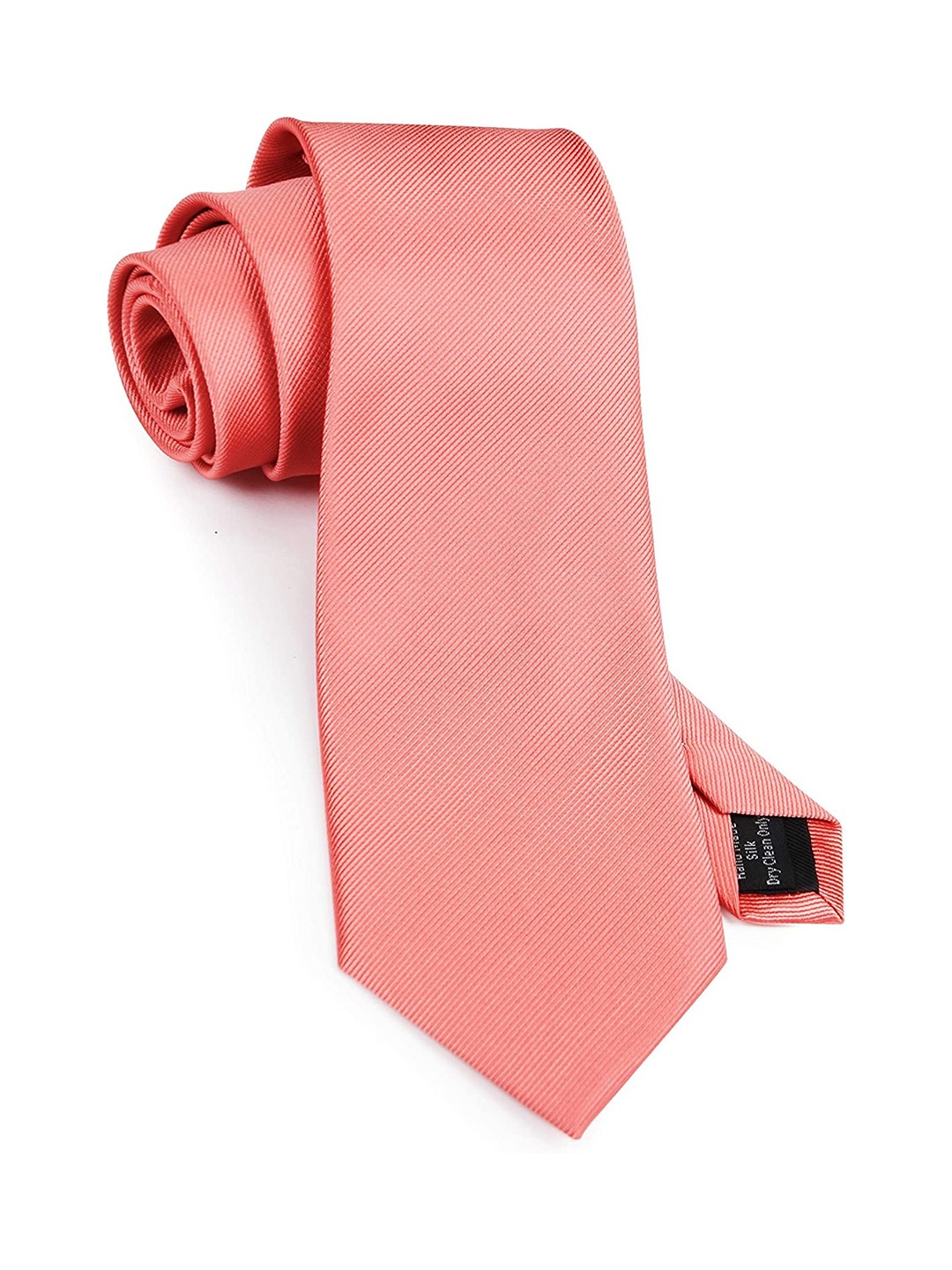 

KAEZRI Men Solid Skinny Tie, Coral