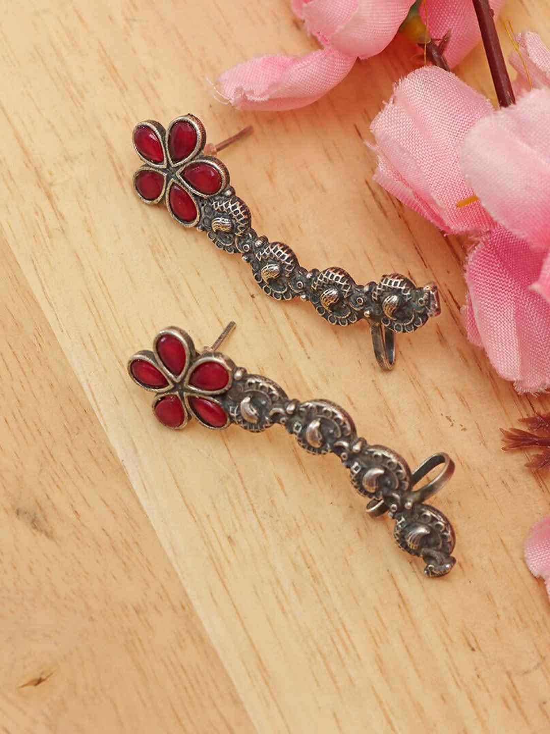 

Ozanoo Classic Drop Earrings, Red