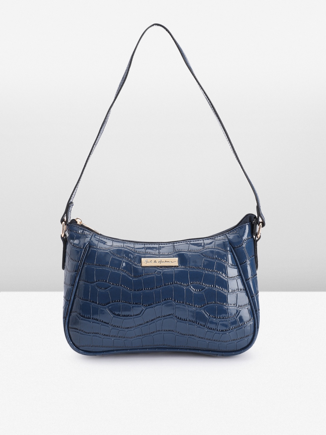 

Mast & Harbour Textured Shoulder Bag, Navy blue