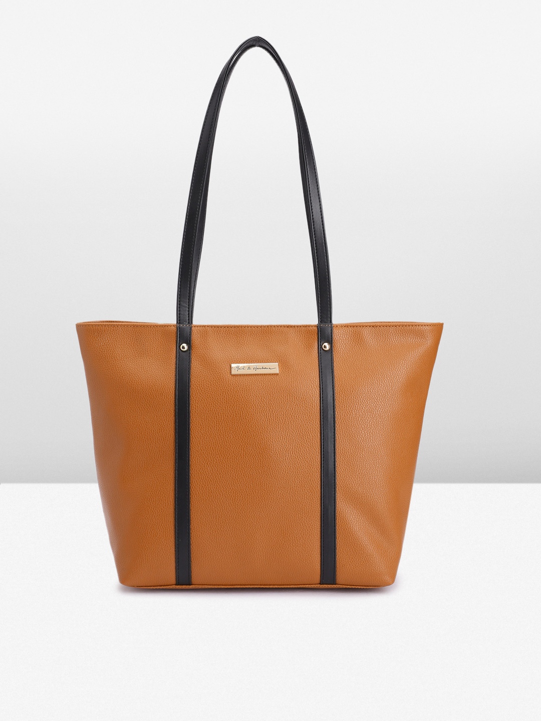 

Mast & Harbour Textured PU Regular Structured Shoulder Bag, Tan