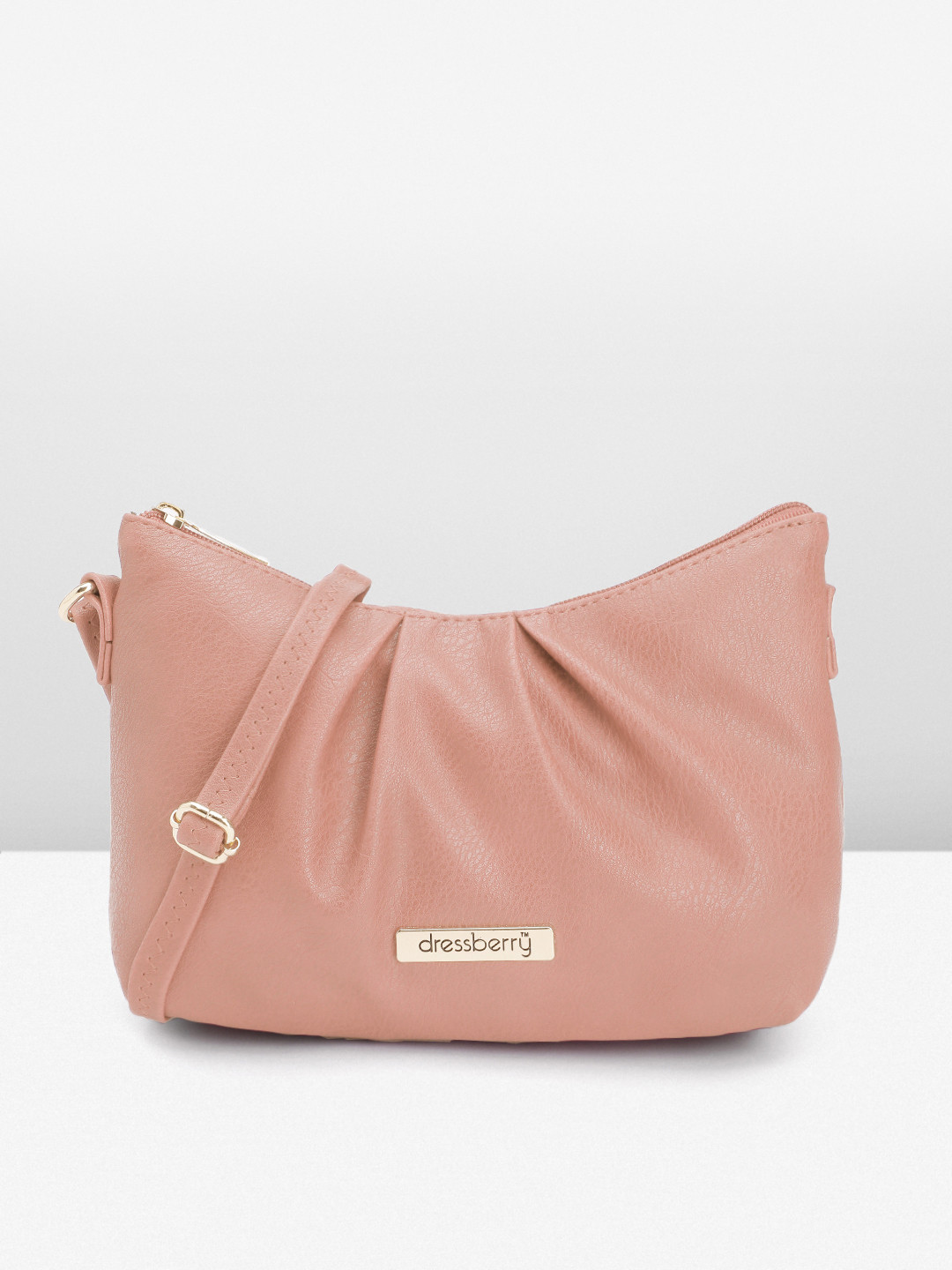 

DressBerry Women Solid Sling Bag, Pink