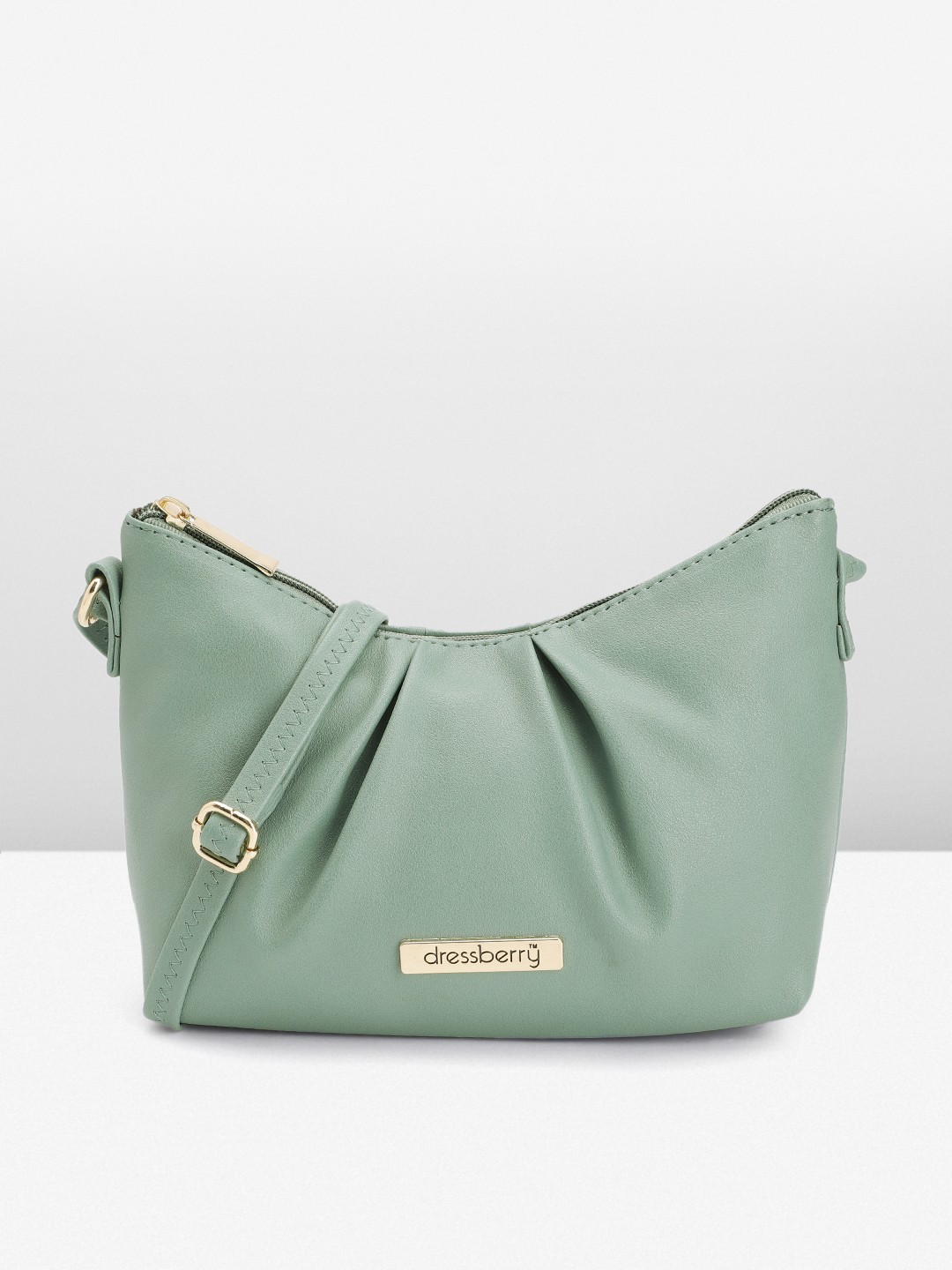 

DressBerry Women Solid Sling Bag, Green