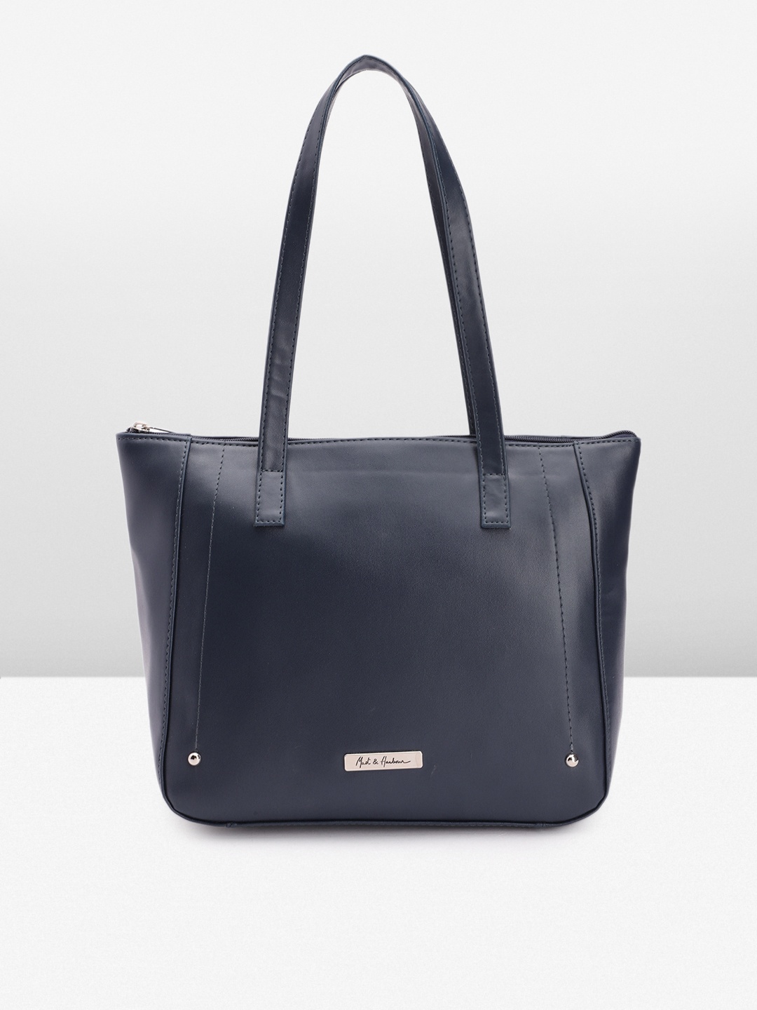 

Mast & Harbour Structured Shoulder Bag, Navy blue