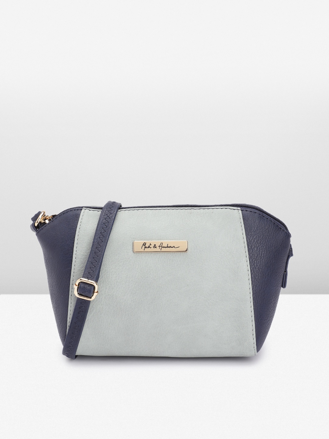 

Mast & Harbour Women Solid Sling Bag, Grey