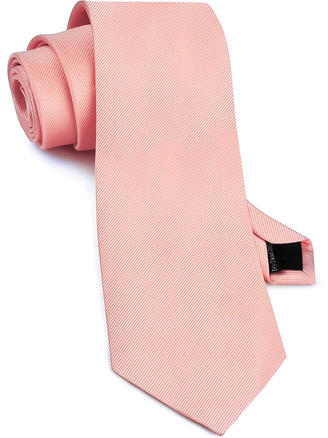 

KAEZRI Men Solid Skinny Tie, Rose gold