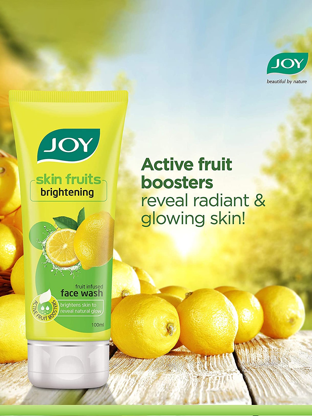 

JOY Skin Fruits Set Of 4 Lemon Brightening Face Wash 50 ml Each, Yellow