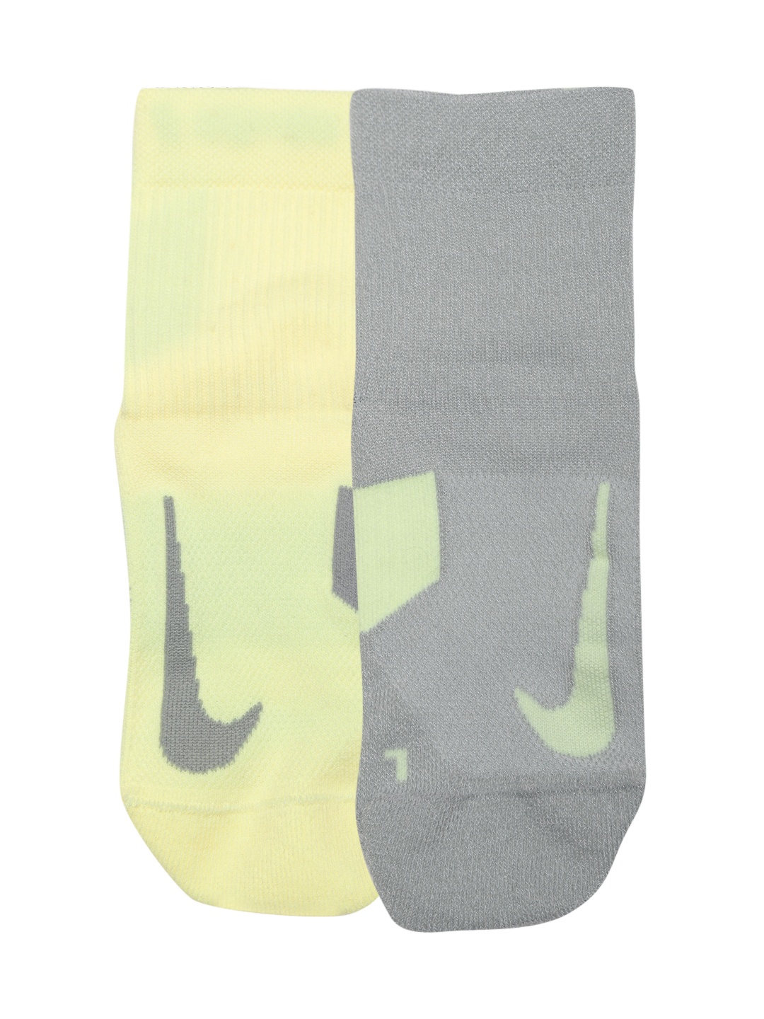 

Nike Unisex Pack of 2 Patterned Multiplier Running Dri-Fit Ankle-Length Socks, Yellow