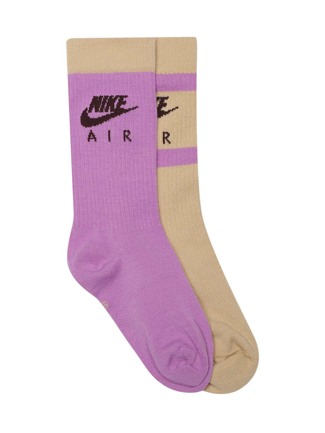 

Nike Unisex Pack of 2 Patterned Everyday Essential Crew Dri-Fit Above-Ankle Socks, Lavender