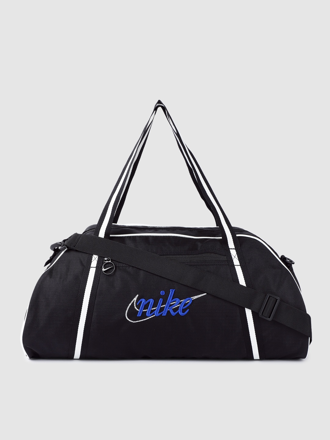 

Nike Brand Logo Embroidered Medium Gym Club Duffel Bag, Black