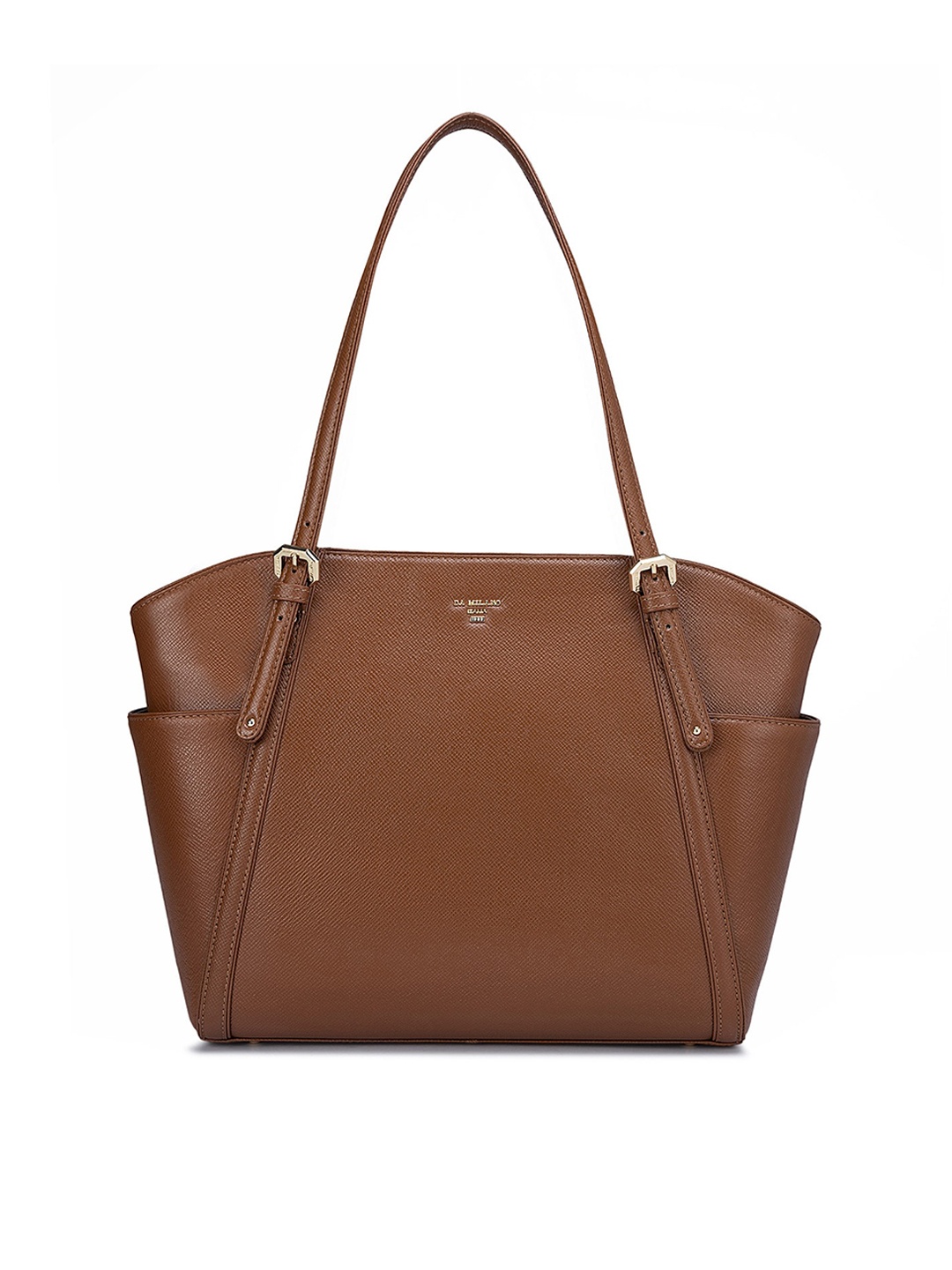 

Da Milano Women Leather Structured Shoulder Bag, Brown