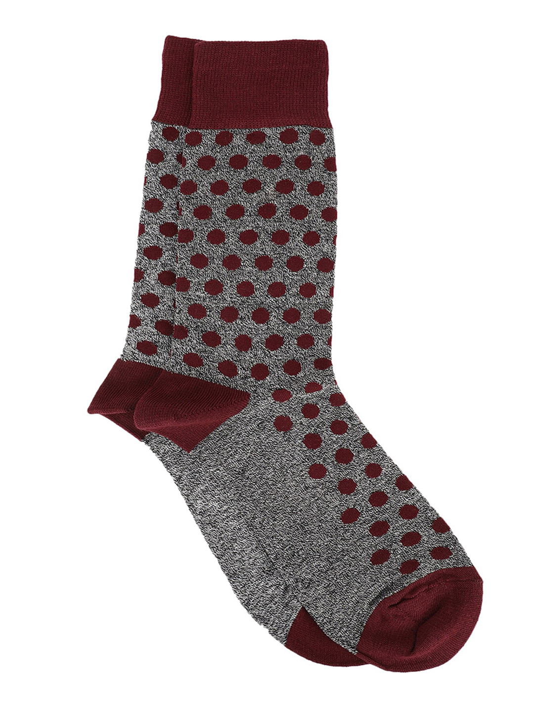 

Blackberrys Men Patterned Pure Cotton Calf-Length Socks, Red