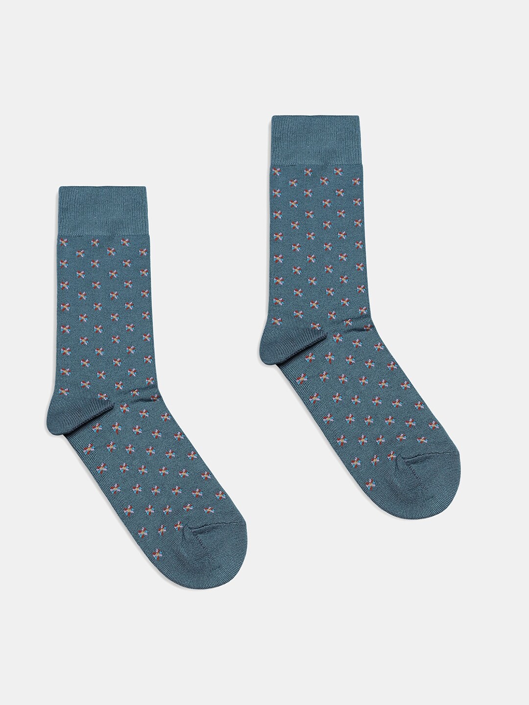

Blackberrys Men Patterned Calf Length Socks, Green