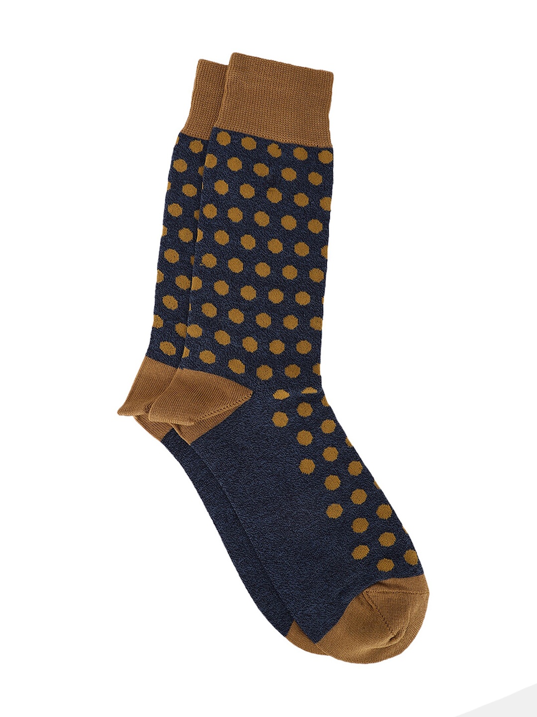 

Blackberrys Men Colourblocked Cotton Calf Length Socks, Blue