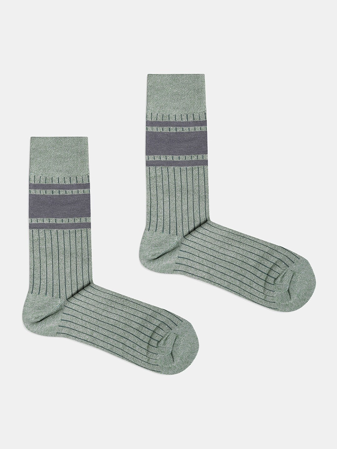 

Blackberrys Men Patterned Calf Length Socks, Green