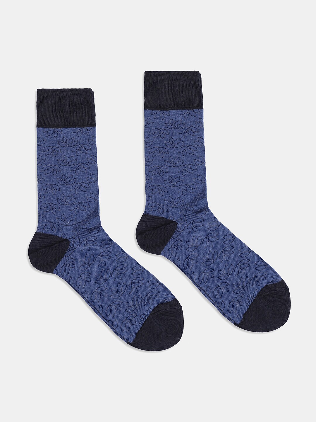 

Blackberrys Men Calf-Length Cotton Socks, Blue