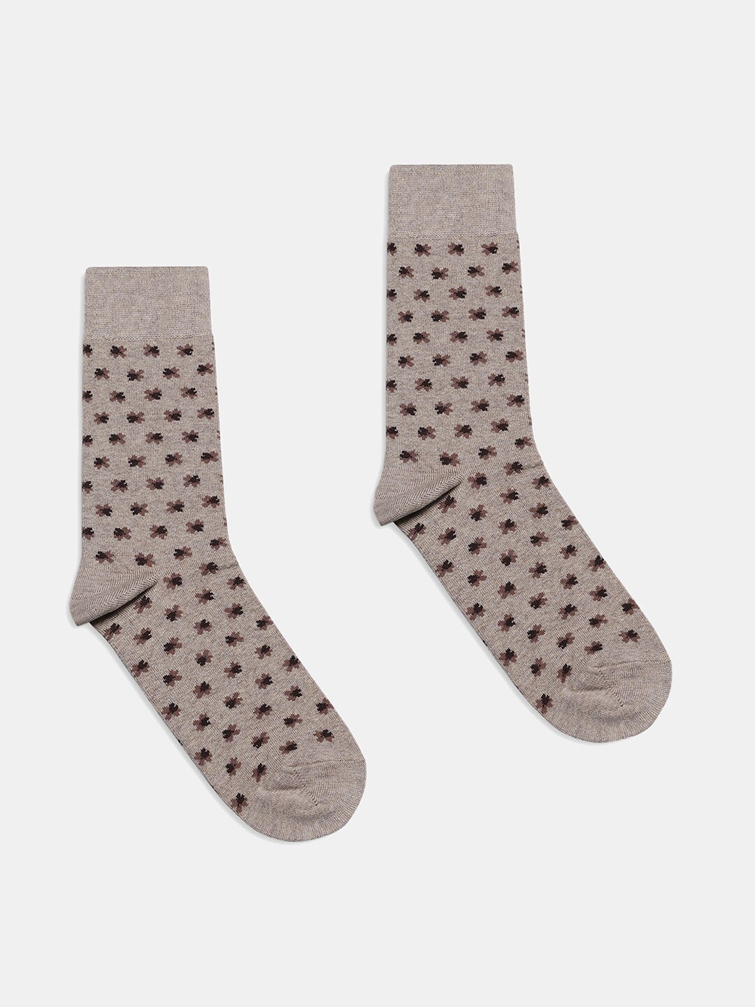 

Blackberrys Men Patterned Calf-Length Ribbed Socks, Yellow
