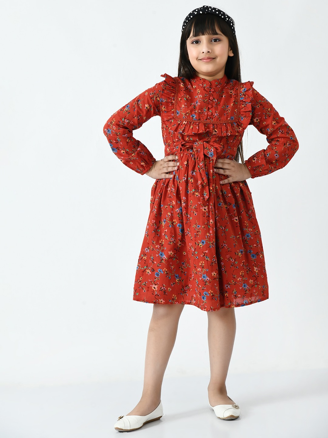 

Bella Moda Red Floral Dress
