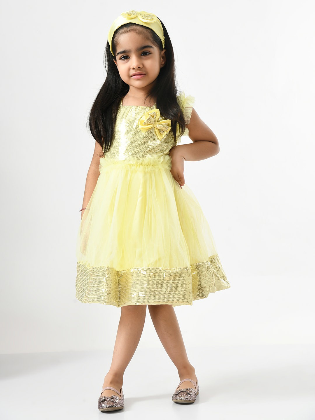 

Bella Moda Fit And Flare Dress, Yellow