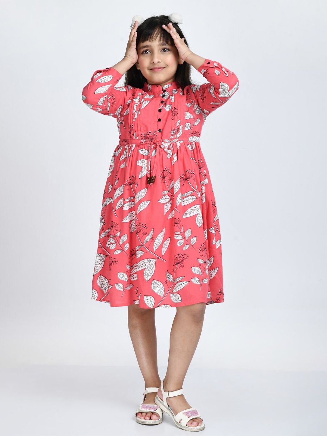 

Bella Moda Girls Floral Cotton Dress, Pink