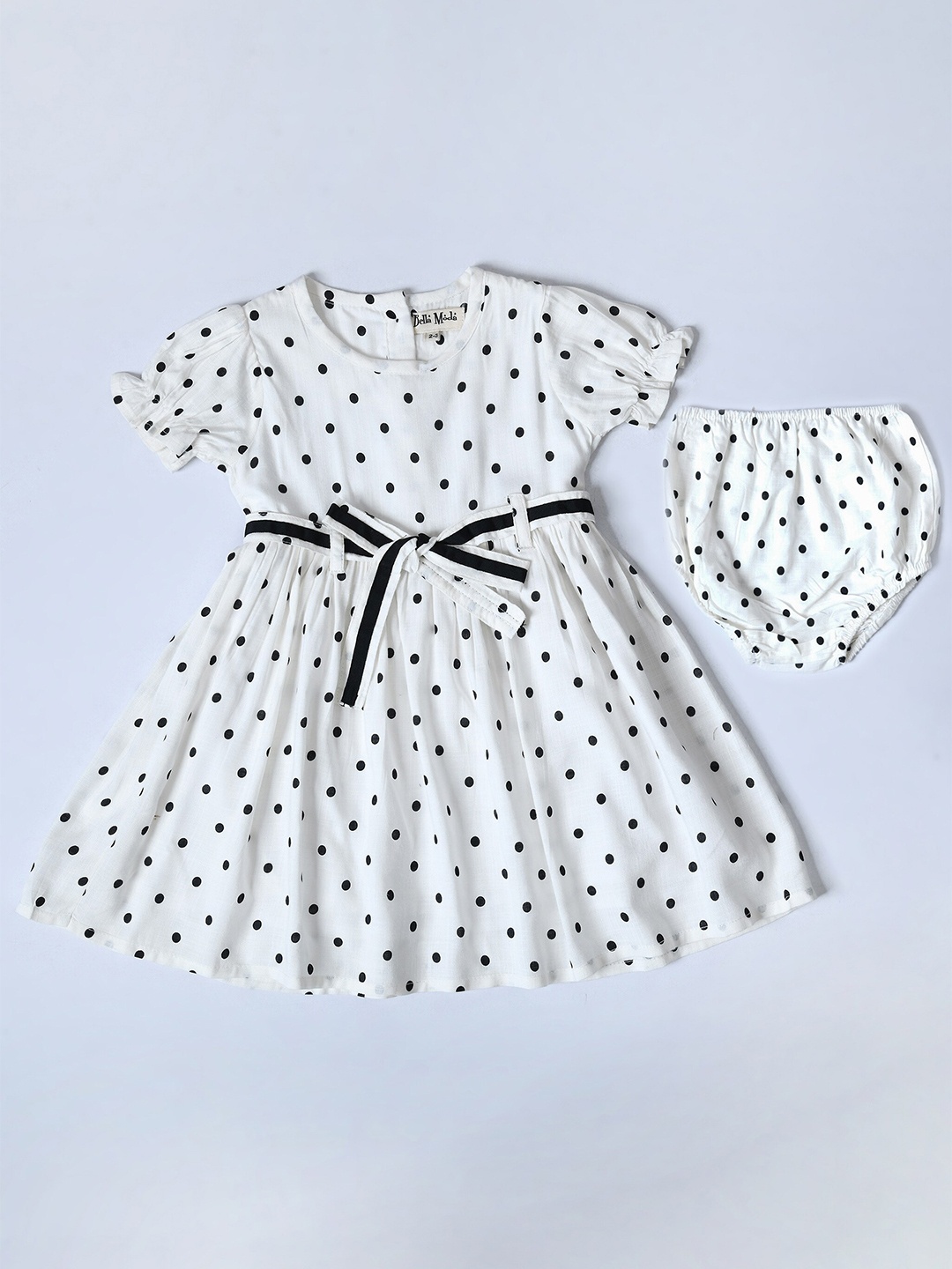 

Bella Moda Girls Cotton Dress, White
