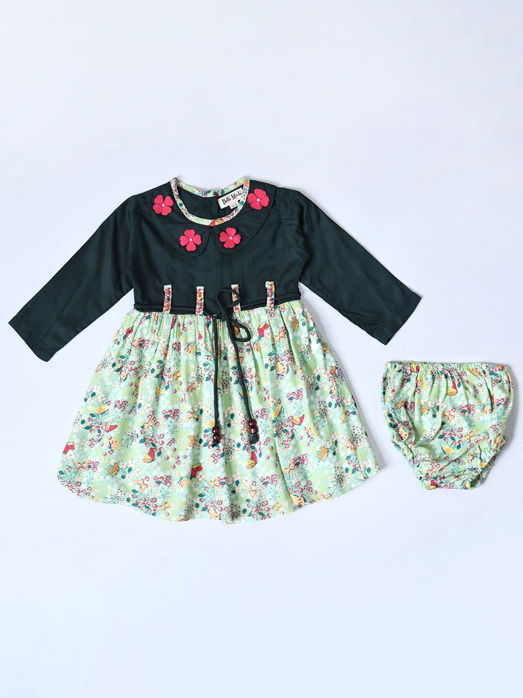 

Bella Moda Girls Floral Dress, Green