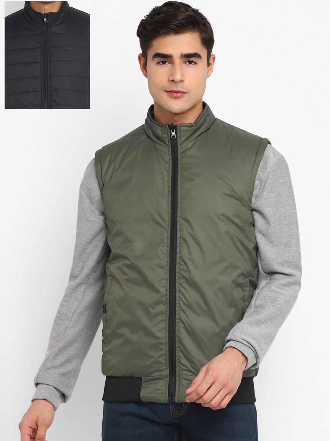 

Red Chief Men Reversible Bomber Jacket, Olive