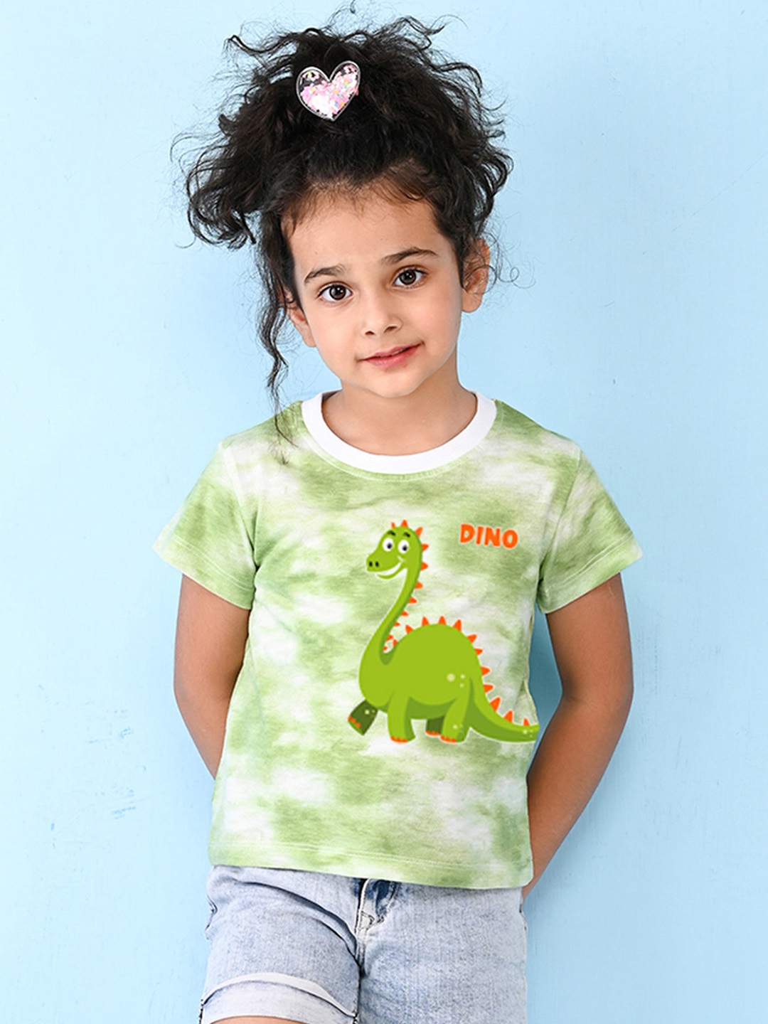 

NUSYL Girls Dyed T-shirt, Green