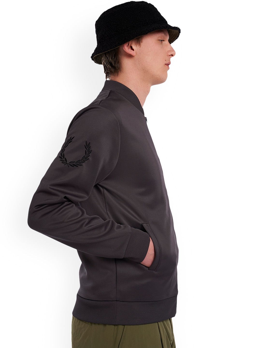 

Fred Perry Men Bomber Jacket, Grey