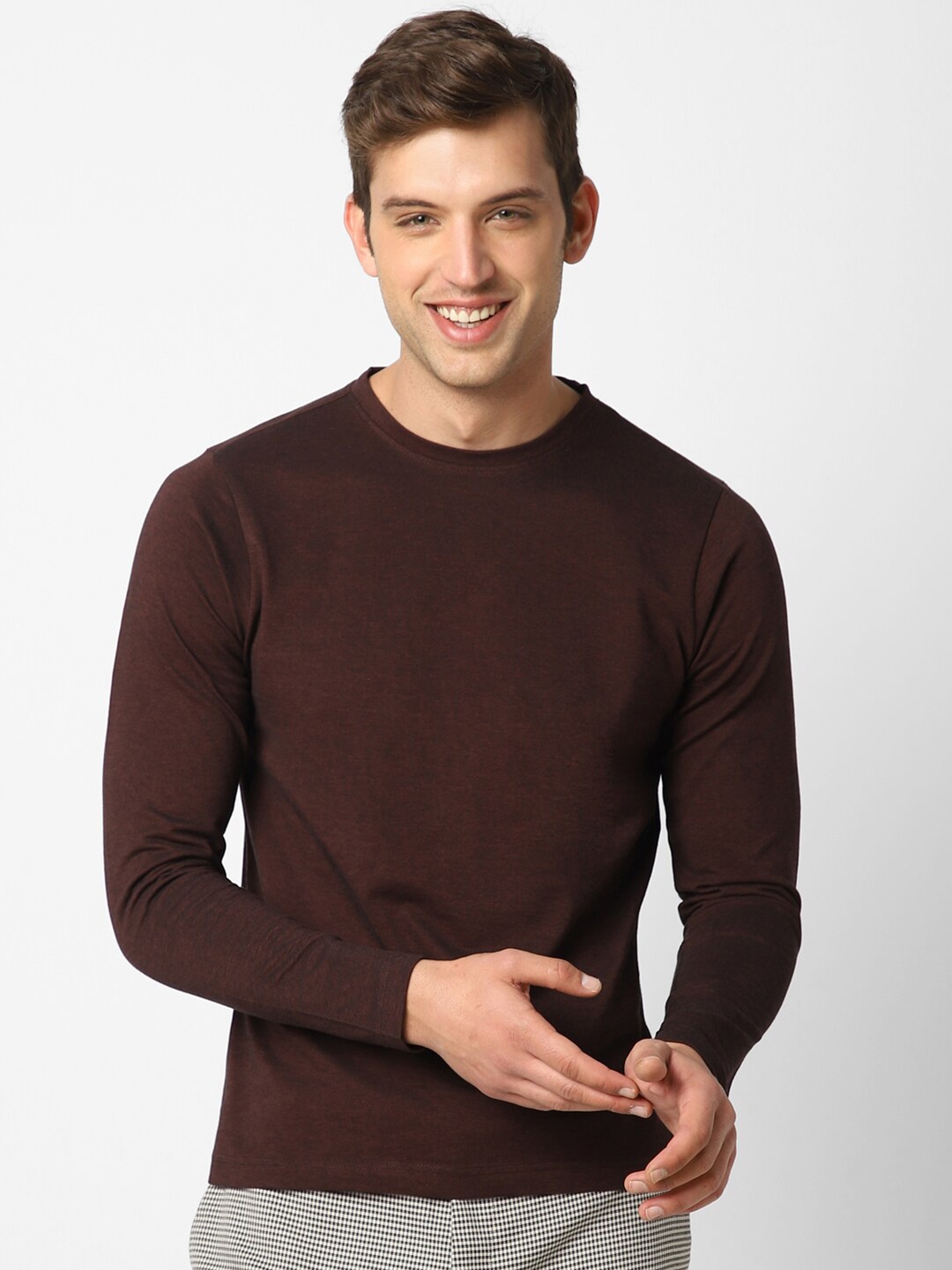 

VASTRADO Men T-shirt, Maroon