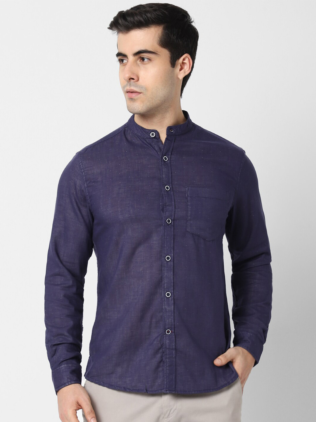 

VASTRADO Men Cotton Casual Shirt, Purple