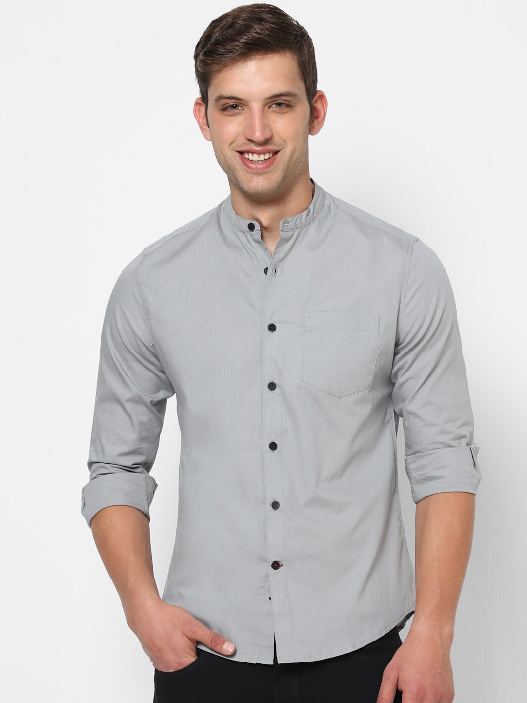 

VASTRADO Men Cotton Casual Shirt, Grey