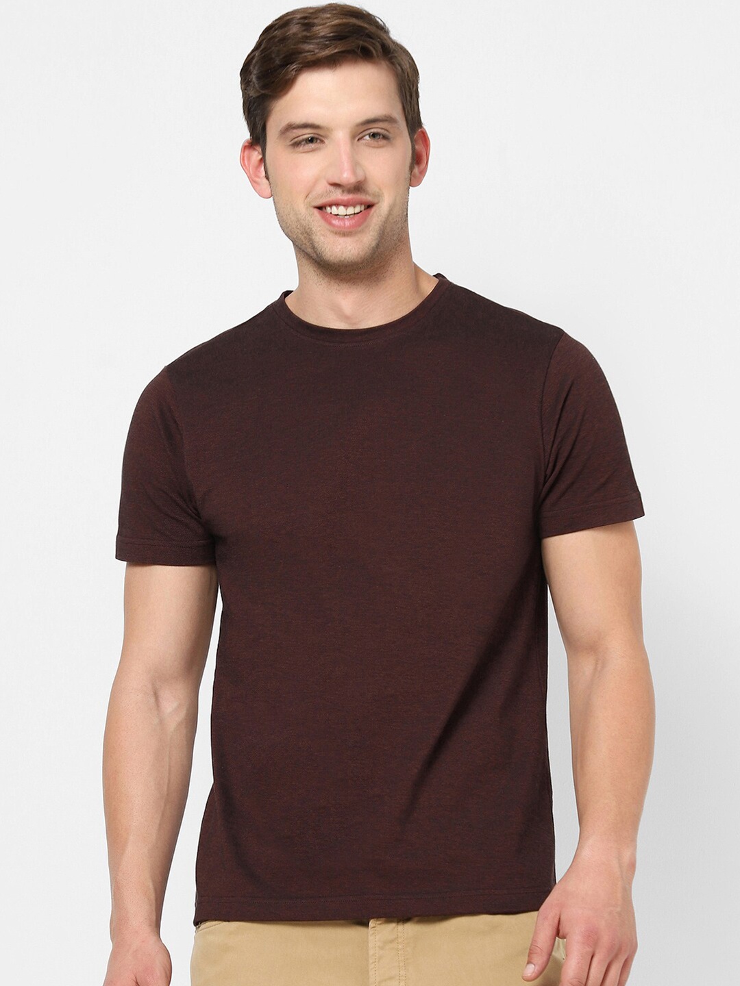 

VASTRADO Men Cotton T-shirt, Maroon