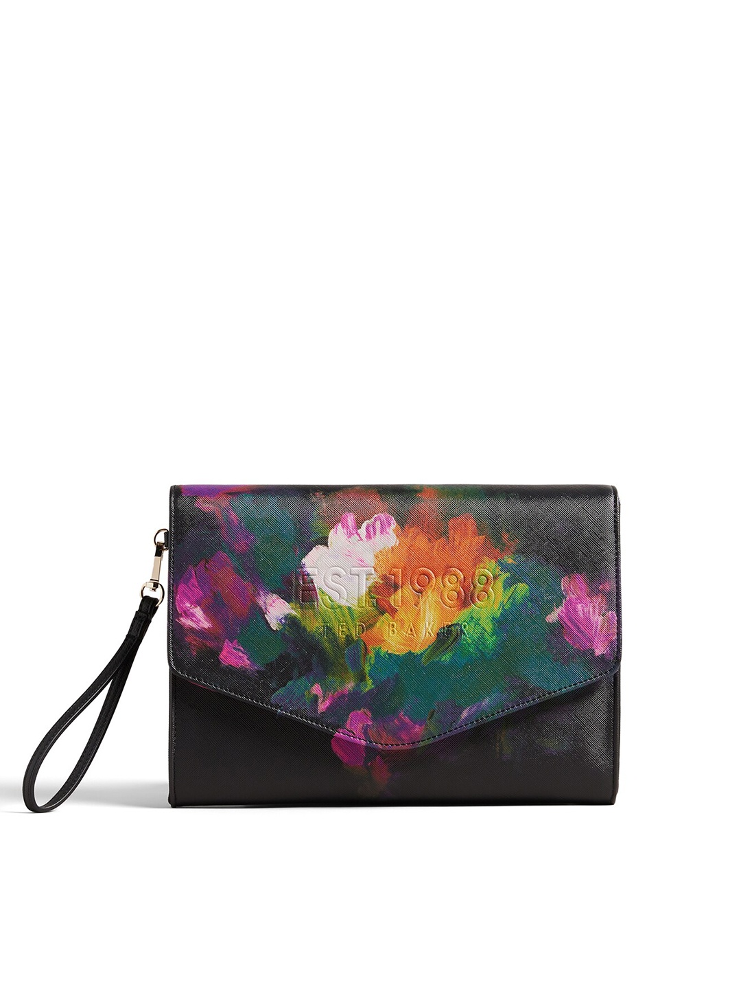

Ted Baker Printed Envelope Clutch, Black