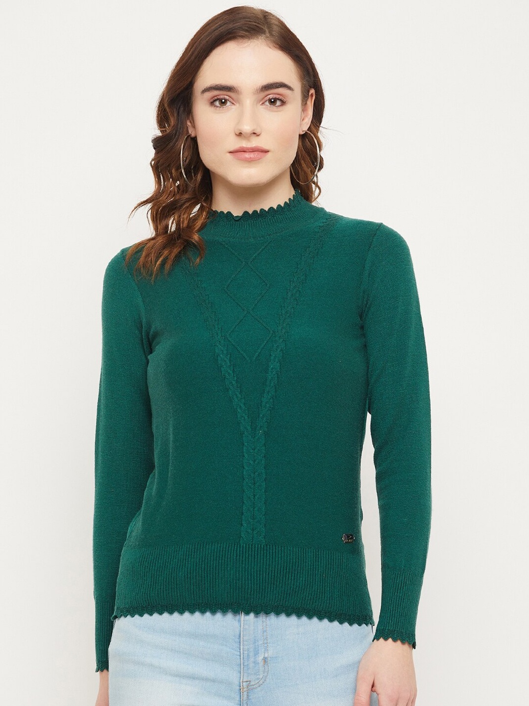 

Duke Women Acrylic Pullover Sweater, Green