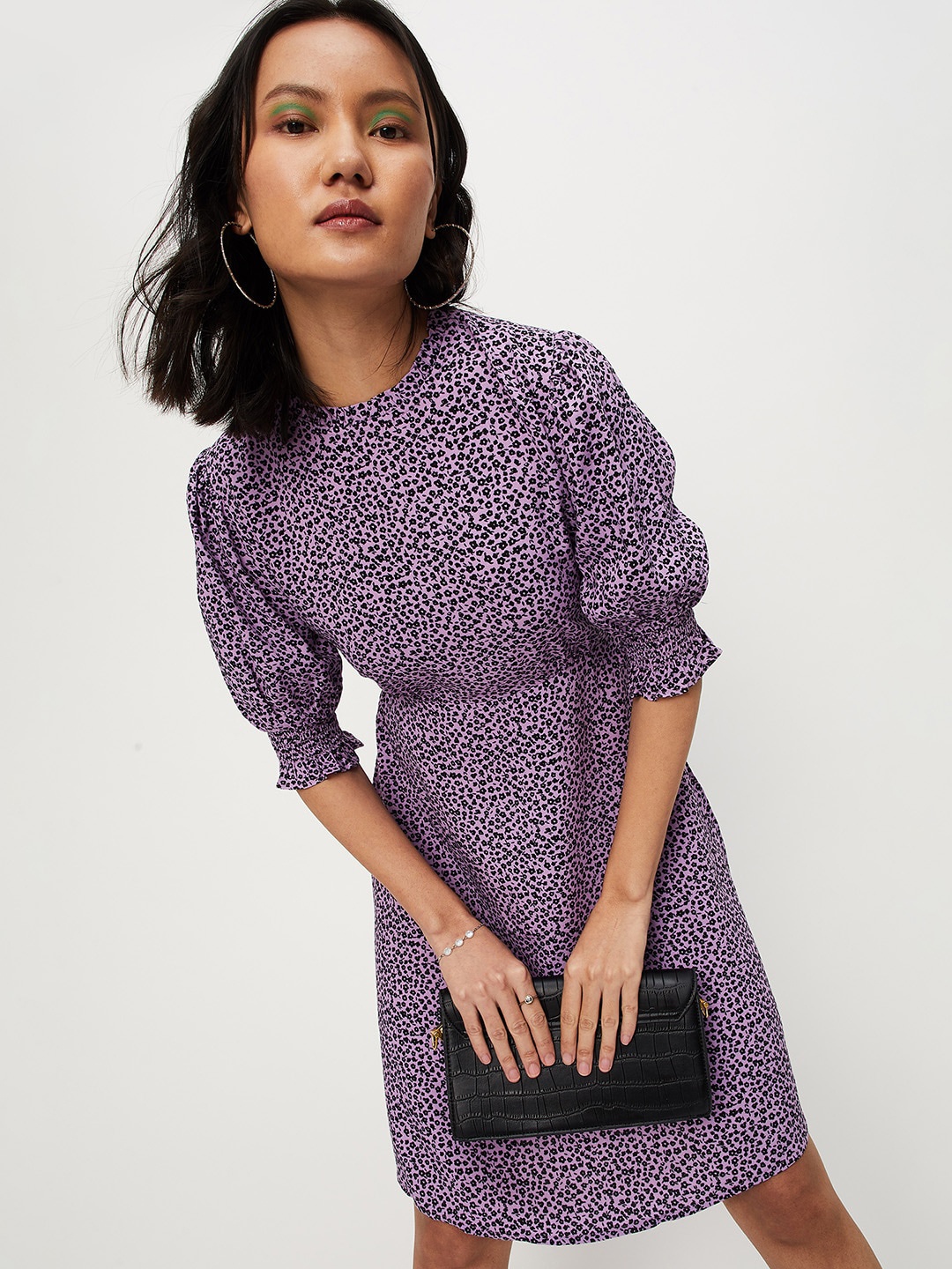 

max Purple A-Line Dress