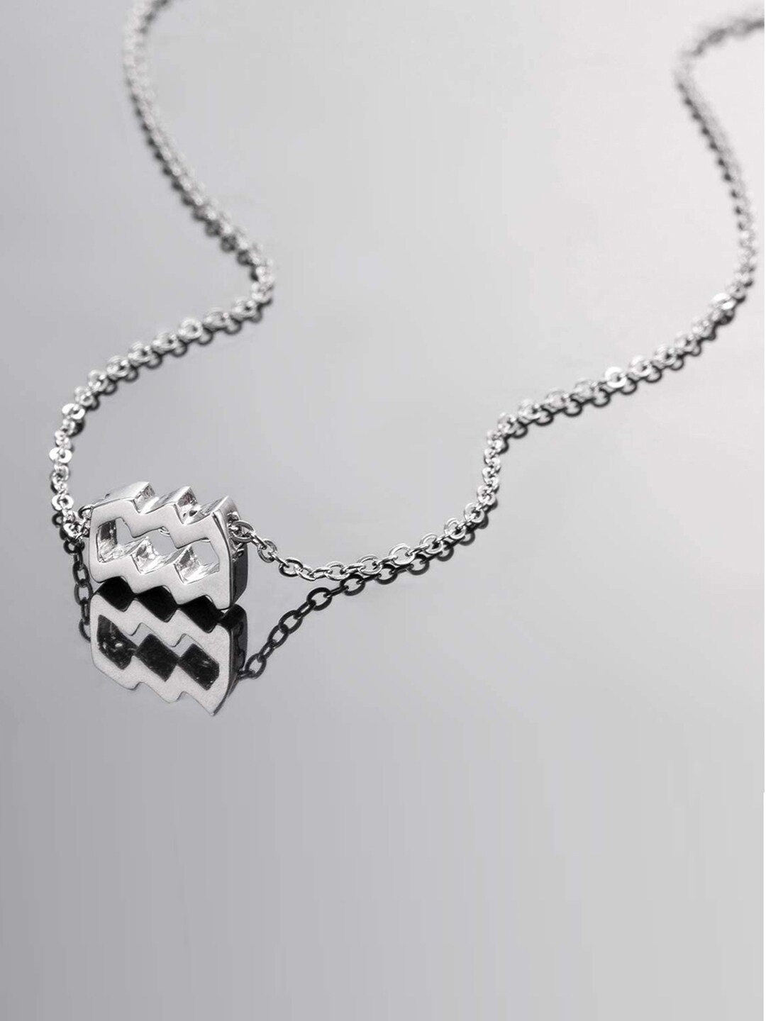 

Young & Forever Brass Silver-Plated Necklace