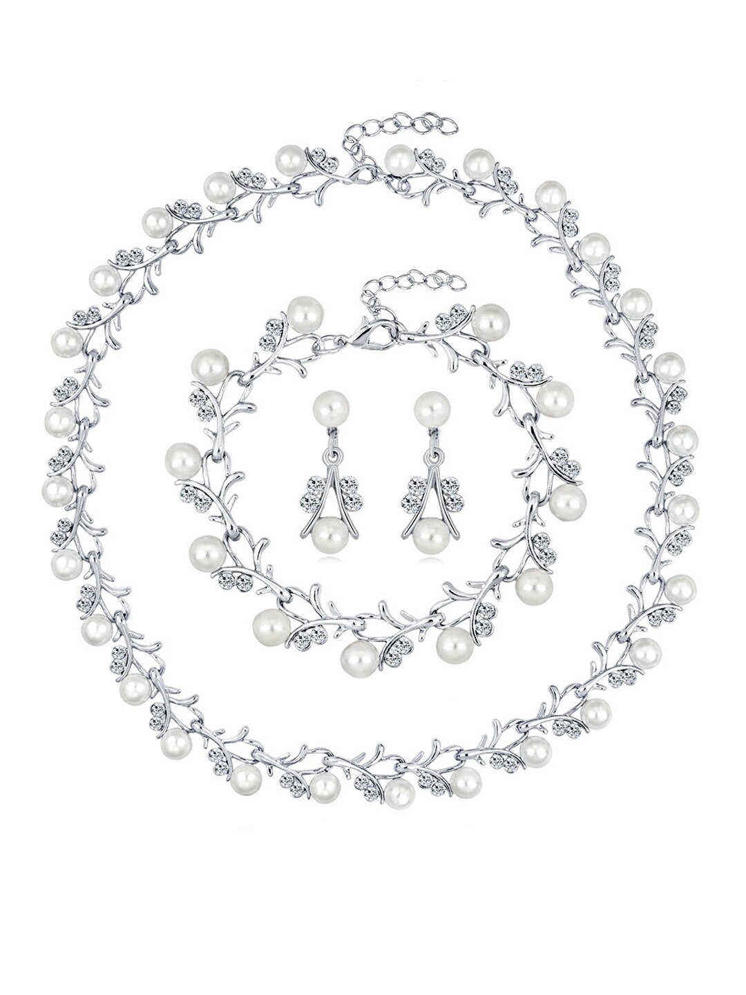 

Young & Forever Silver Plated Jewellery Set