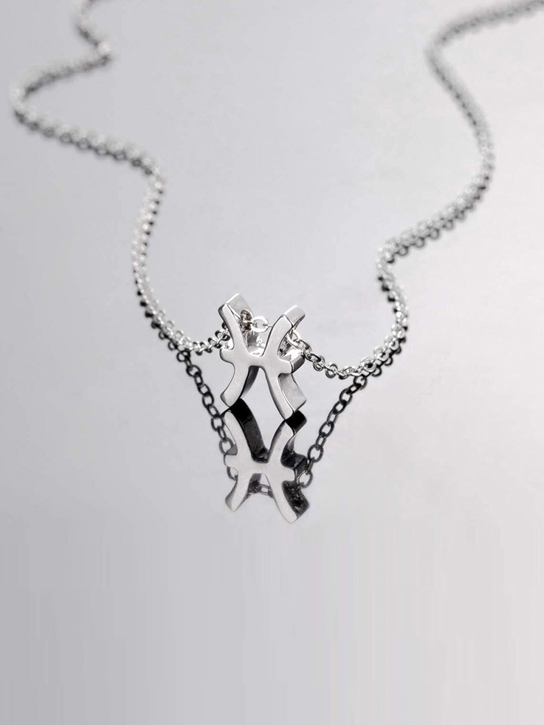 

Young & Forever Brass Silver-Plated Necklace