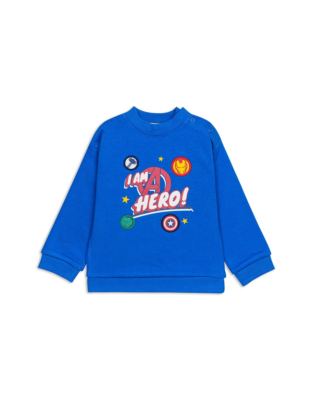 

H By Hamleys Boys Printed Cotton Sweatshirt, Blue