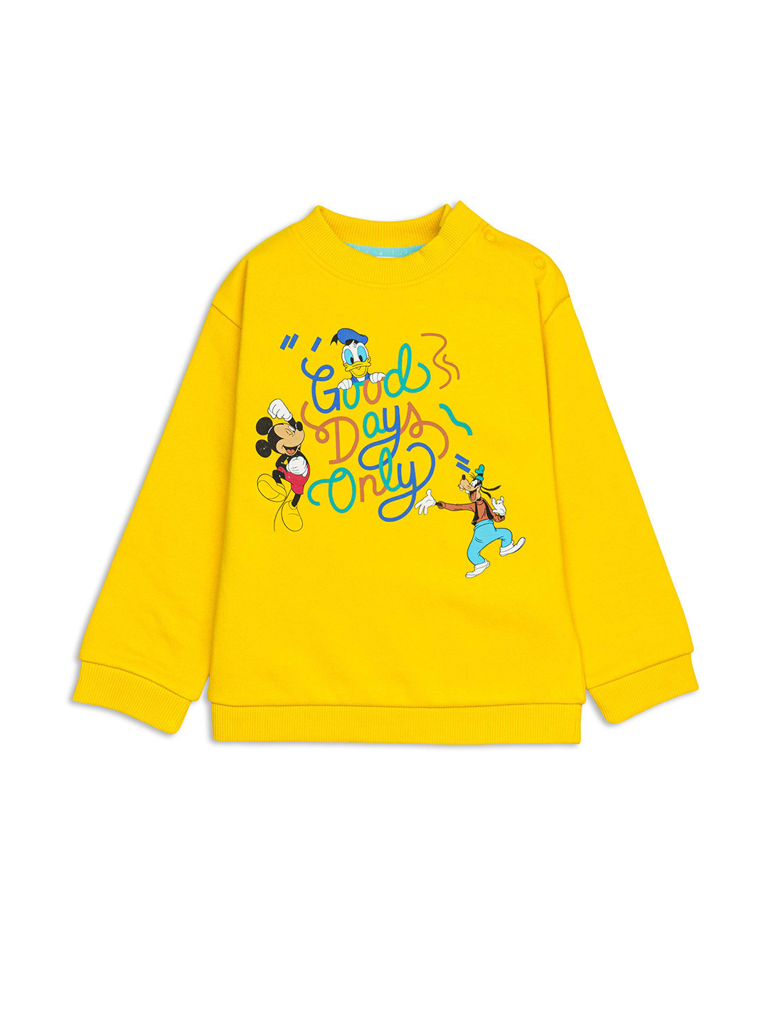 

H By Hamleys Boys Printed Cotton Sweatshirt, Yellow