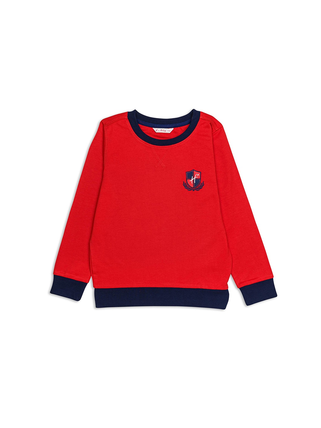 

H By Hamleys Boys Solid Cotton Sweatshirt, Red