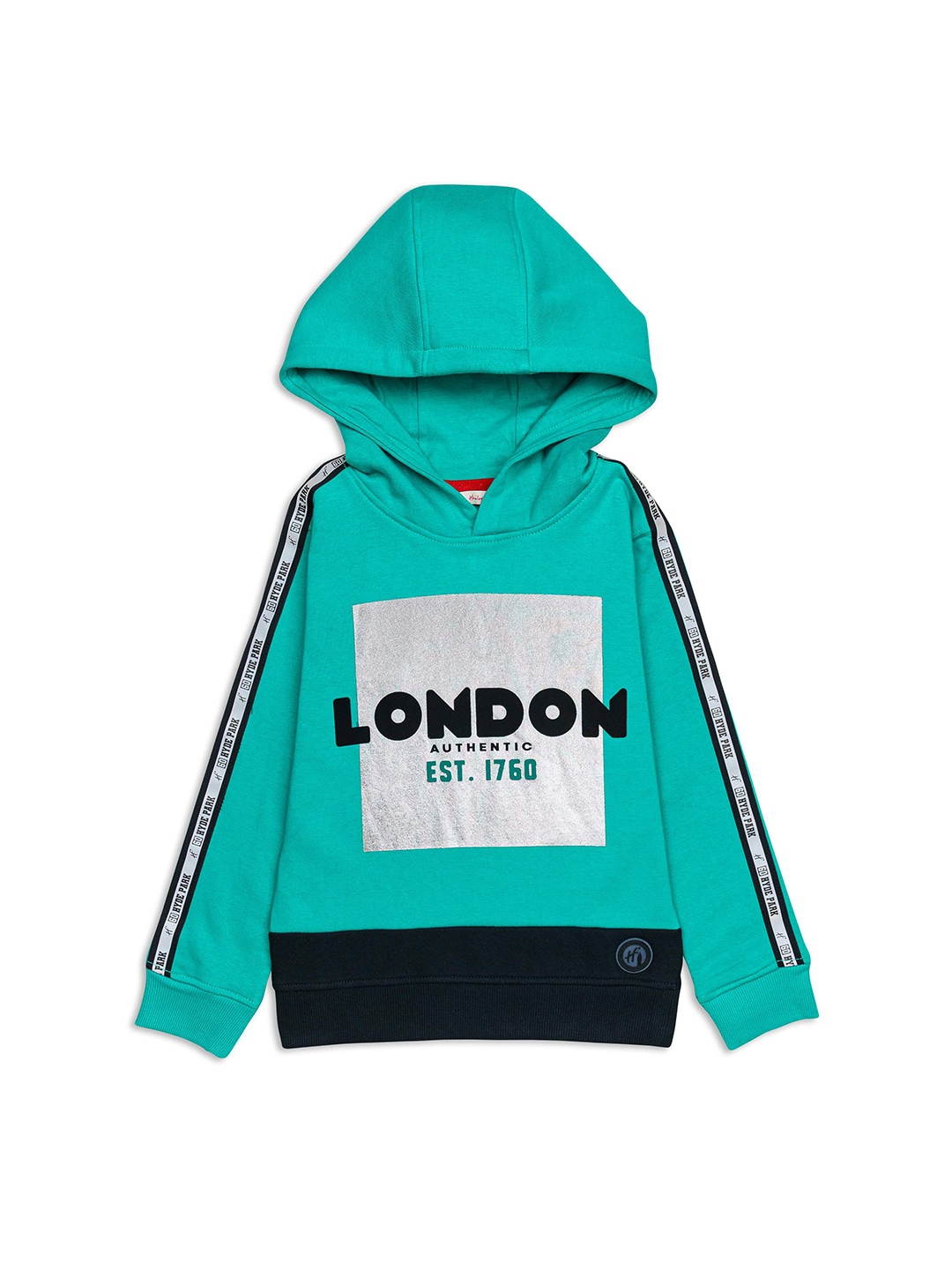 

H By Hamleys Boys Printed Cotton Sweatshirt, Green