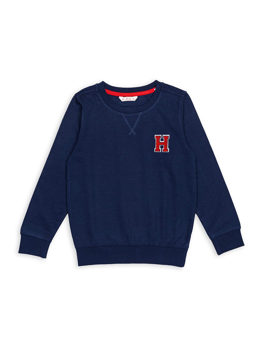 

H By Hamleys Boys Embroidered Cotton Sweatshirt, Navy blue
