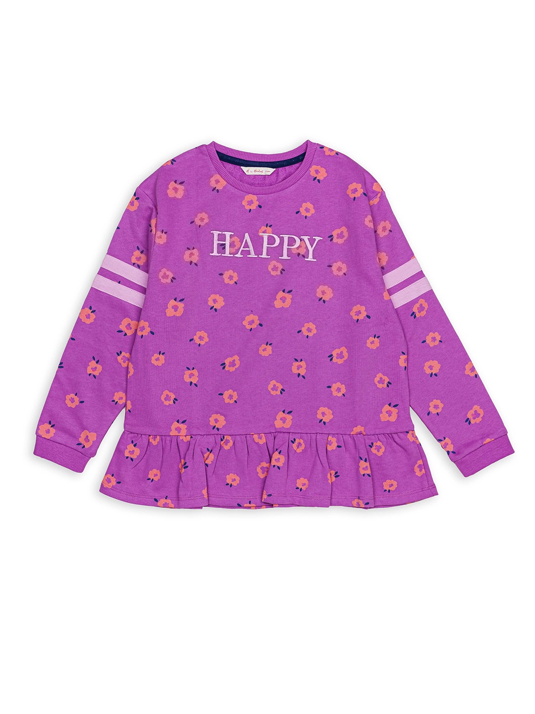 

H By Hamleys Girls Printed Cotton Sweatshirt, Purple