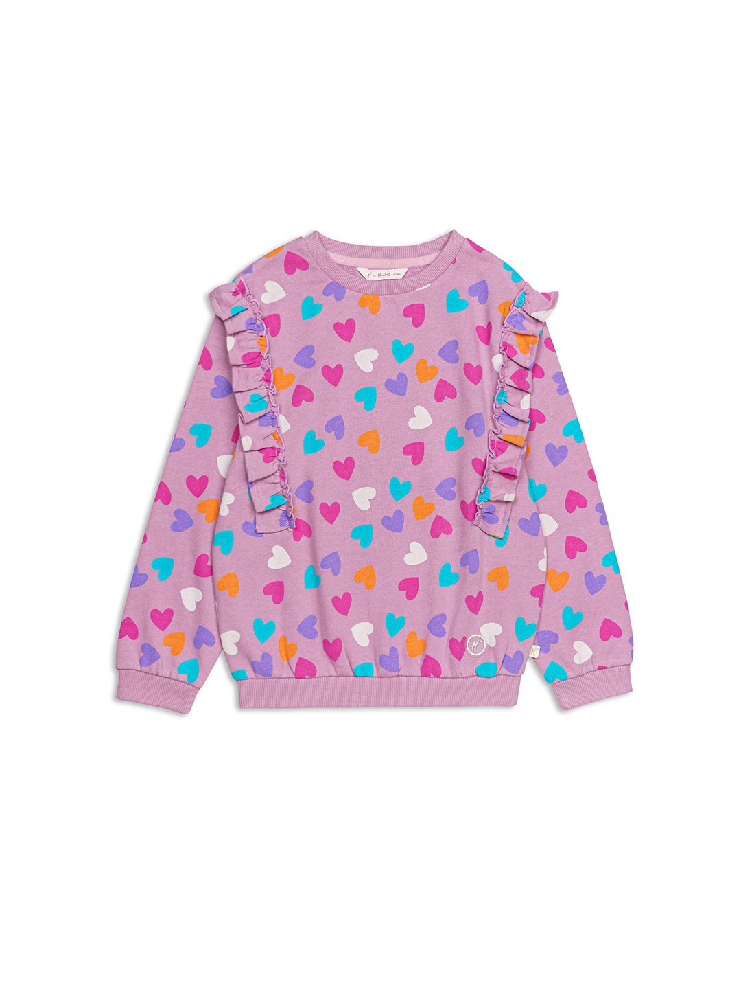 

H By Hamleys Girls Printed Cotton Sweatshirt, Pink